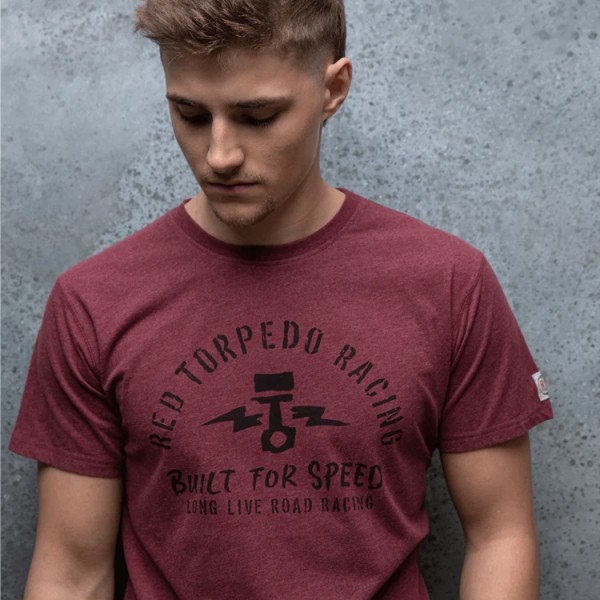 RED TORPEDO Red Torpedo Piston Bolt Mens T-Shirt Burgundy